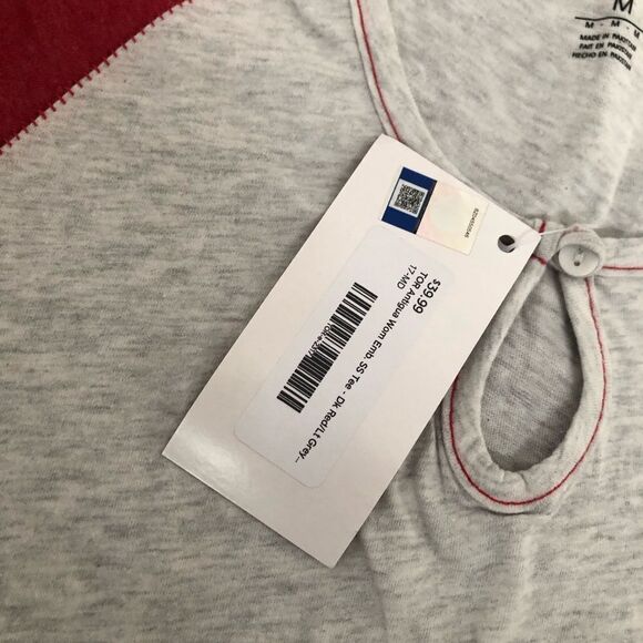 NWT Tournament of Roses Pasadena CA Womens Red Gray Short Sleeve T-Shirt Size M - Picture 7 of 10